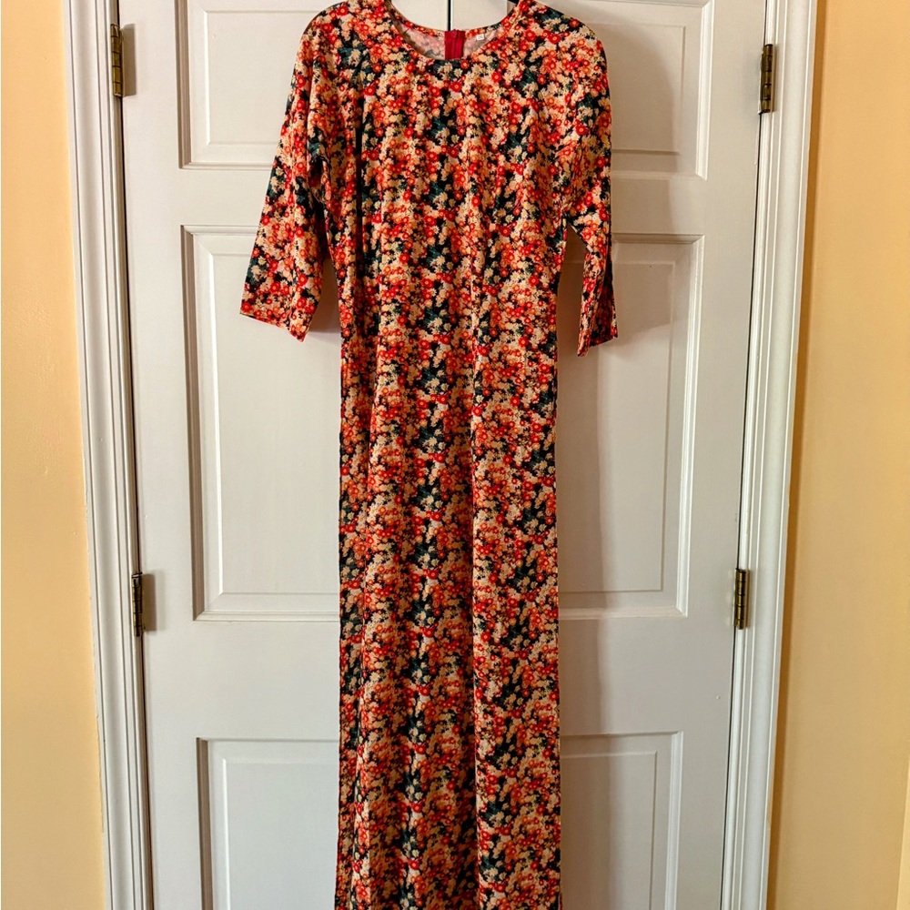 Floral Multicolor Maxi Dress